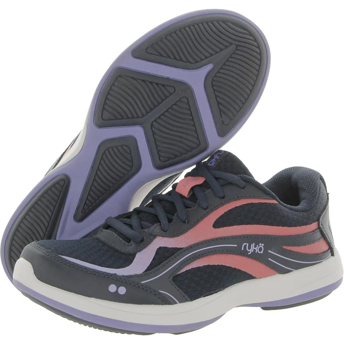 AGILITY Womens Leather Walking Athletic and Training Shoes