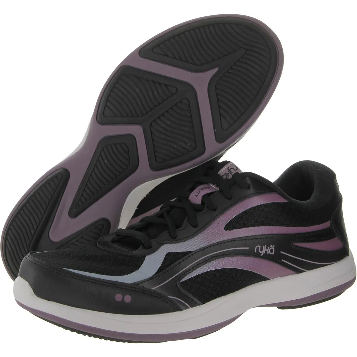 AGILITY Womens Leather Walking Athletic and Training Shoes