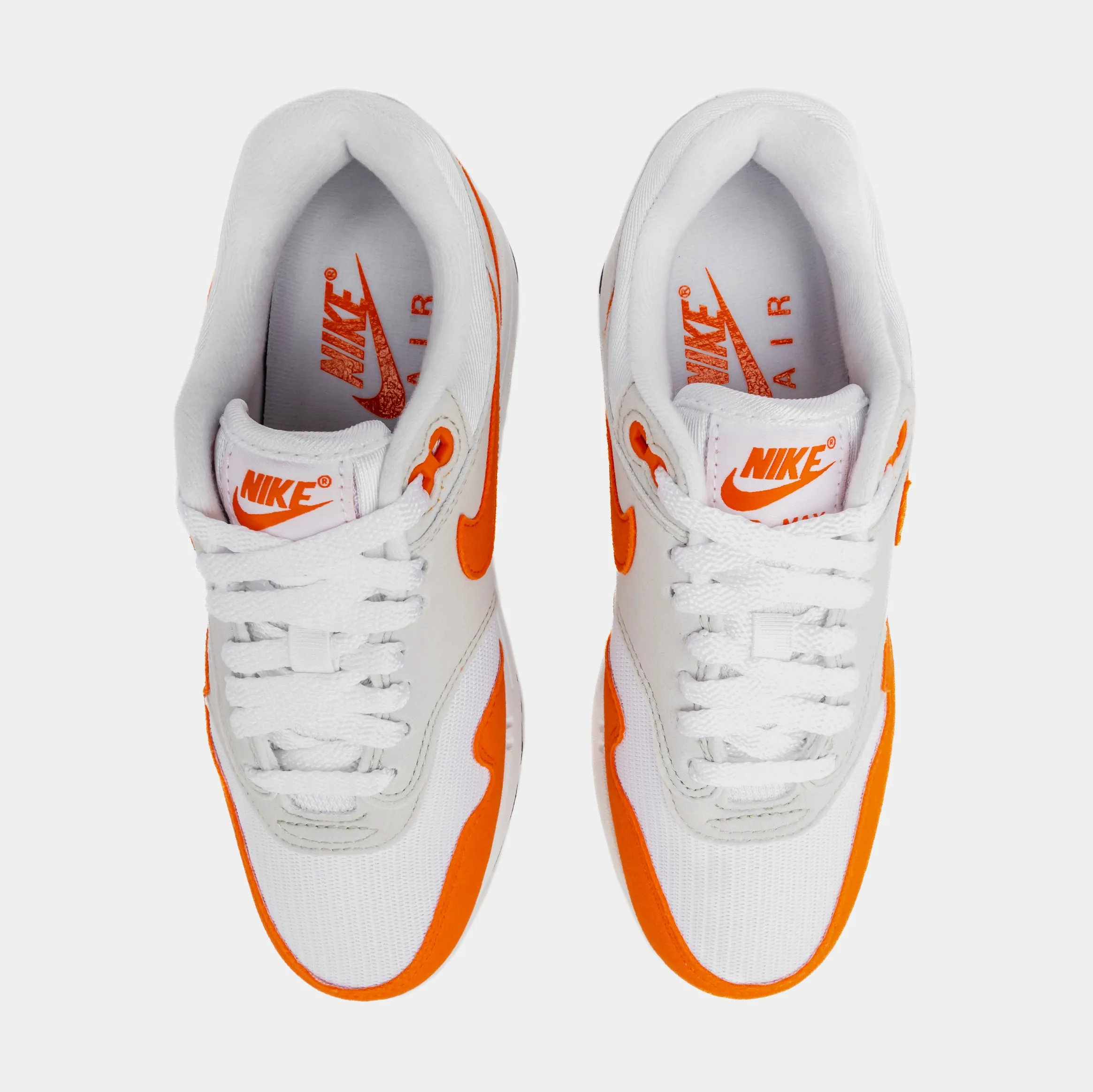 Air Max 1 '87 Safety Orange Womens Lifestyle Shoes (Orange/Grey)