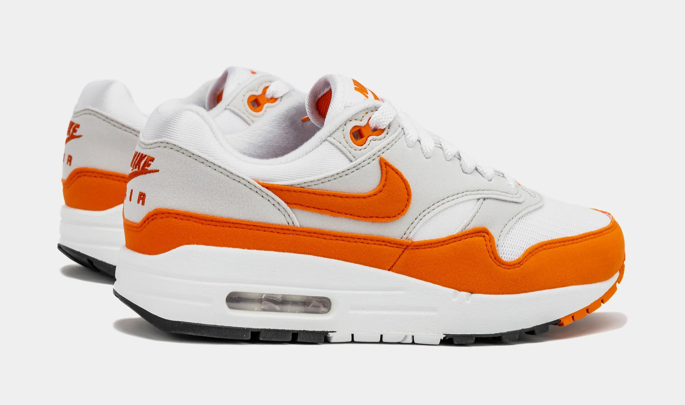 Air Max 1 '87 Safety Orange Womens Lifestyle Shoes (Orange/Grey)