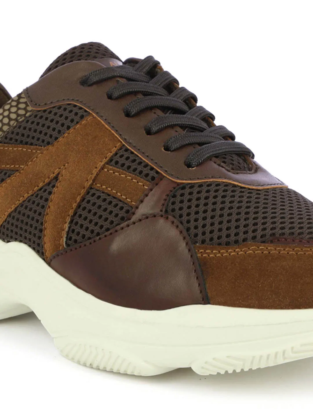 Alberto Torresi Brown Laceup Sports Shoes