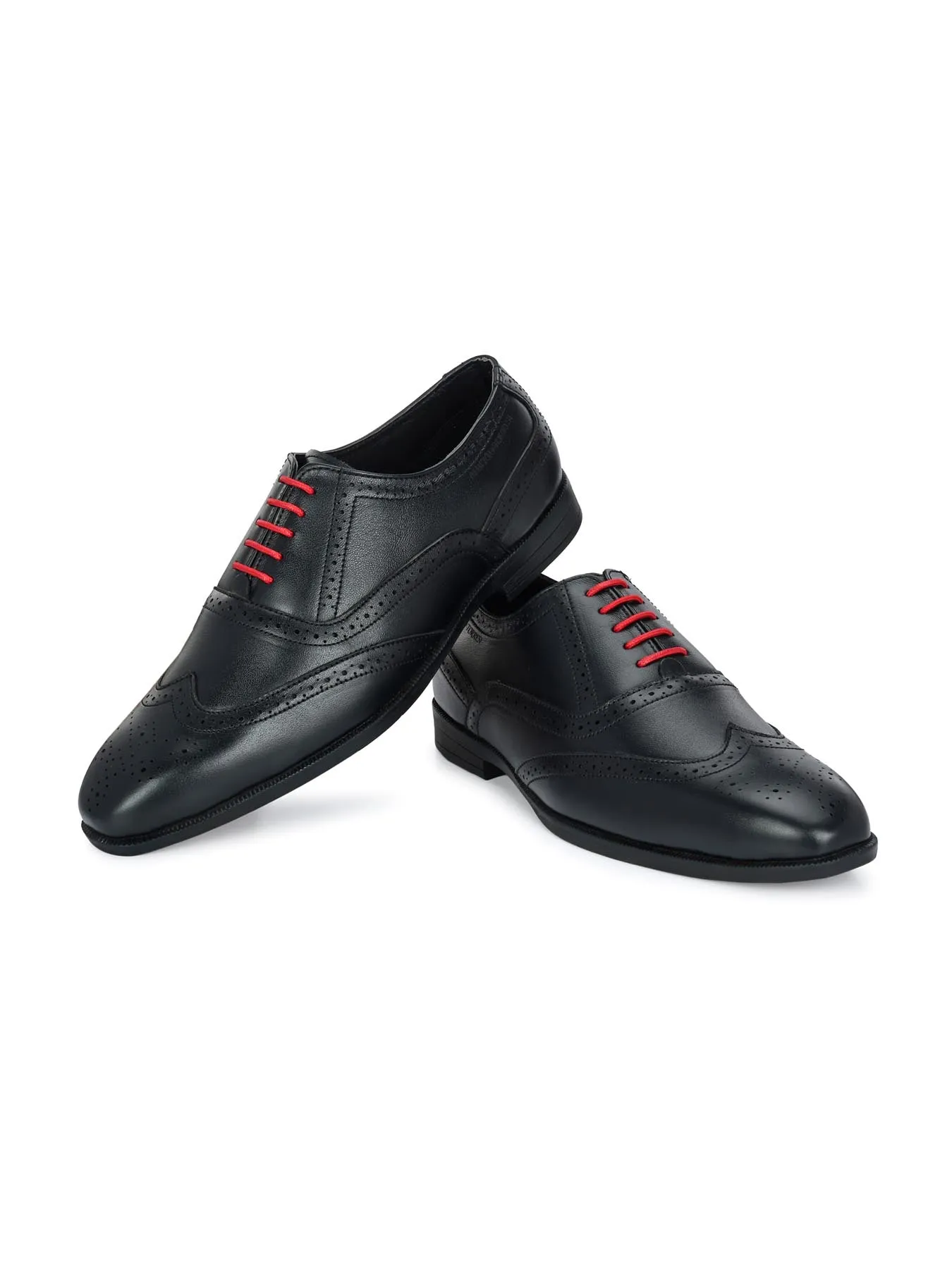 Alberto Torresi Genuine Leather Black Formal Brogue Shoes