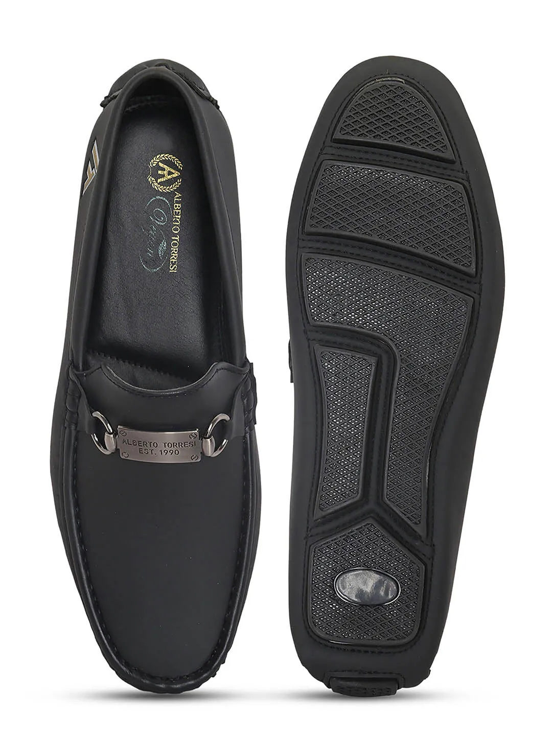 Alberto torresi Synthetic Black Casual Loafers