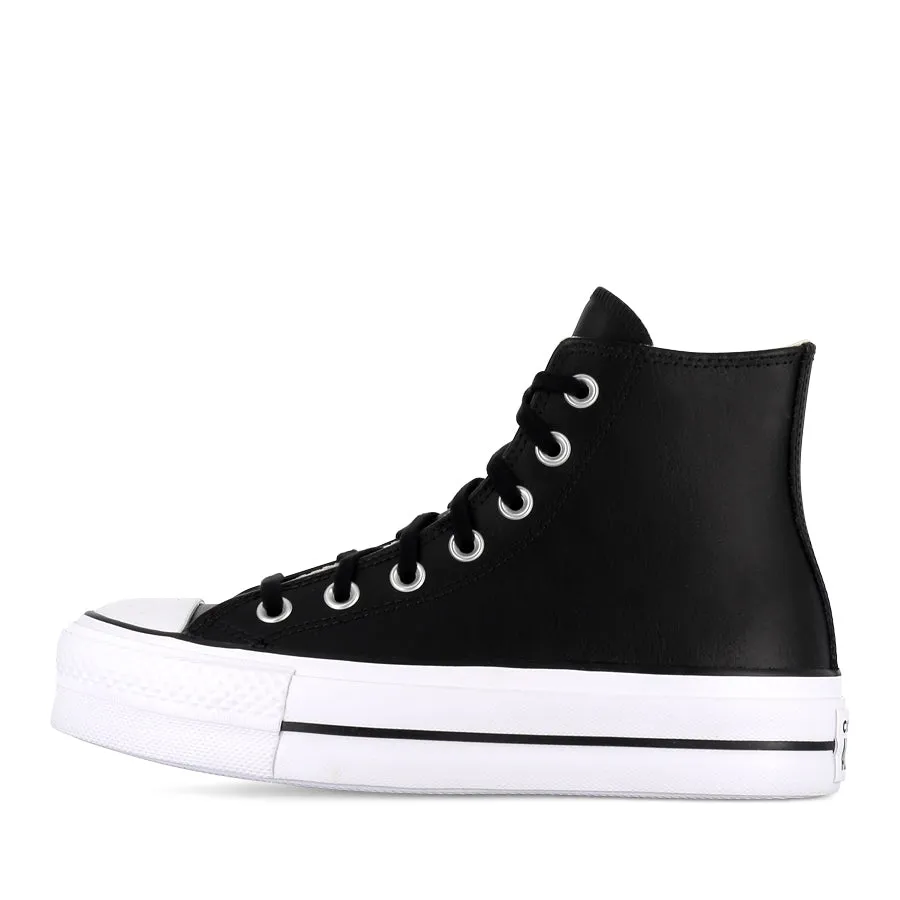 ALL STAR HI LIFT LEATHER - BLACK/BLACK/WHITE