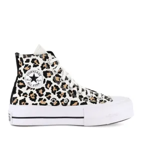 ALL STAR LIFT HI LEOPARD LOVE  - WHITE BLACK EPIC DUNE