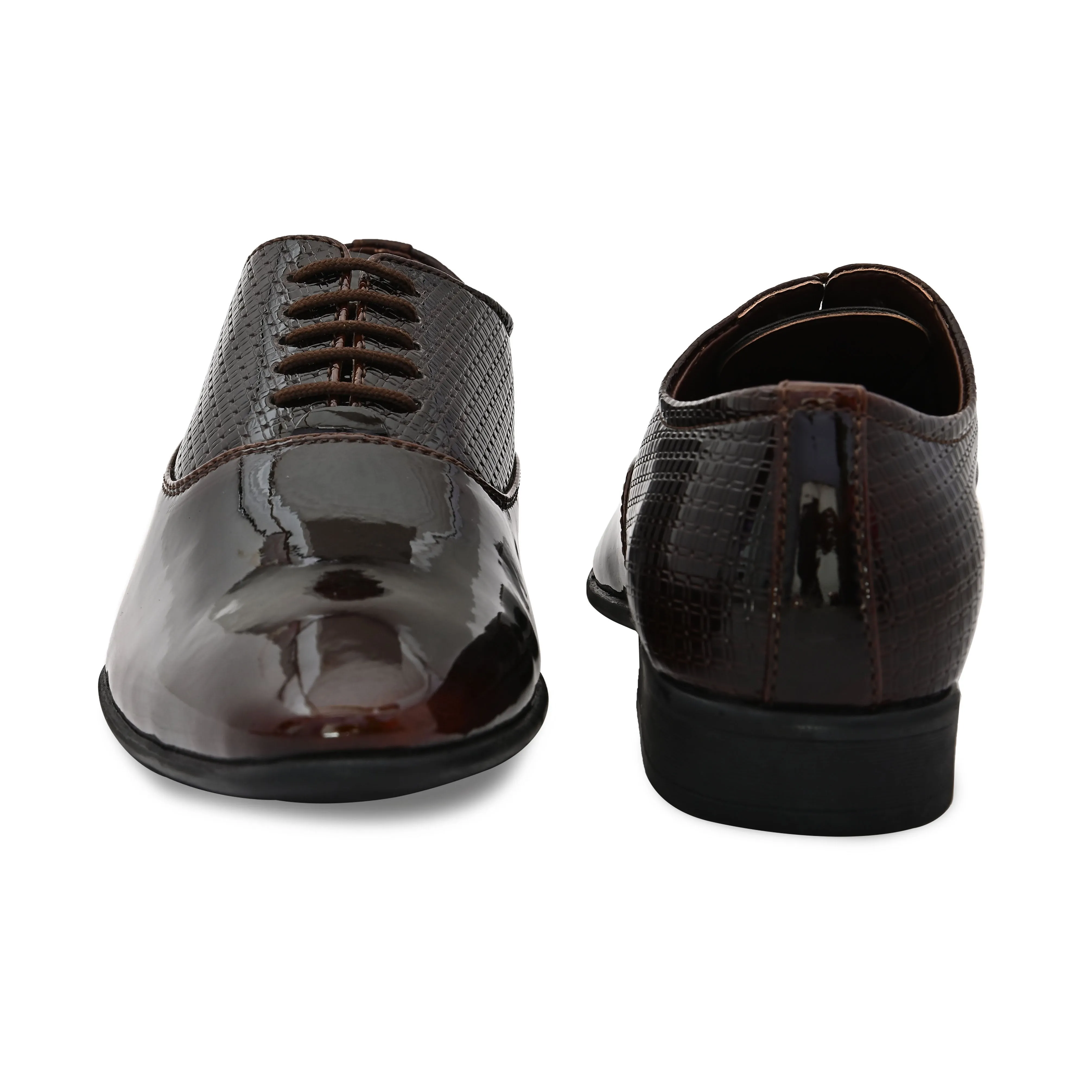 Arcade Brown Patent Formal Shoes