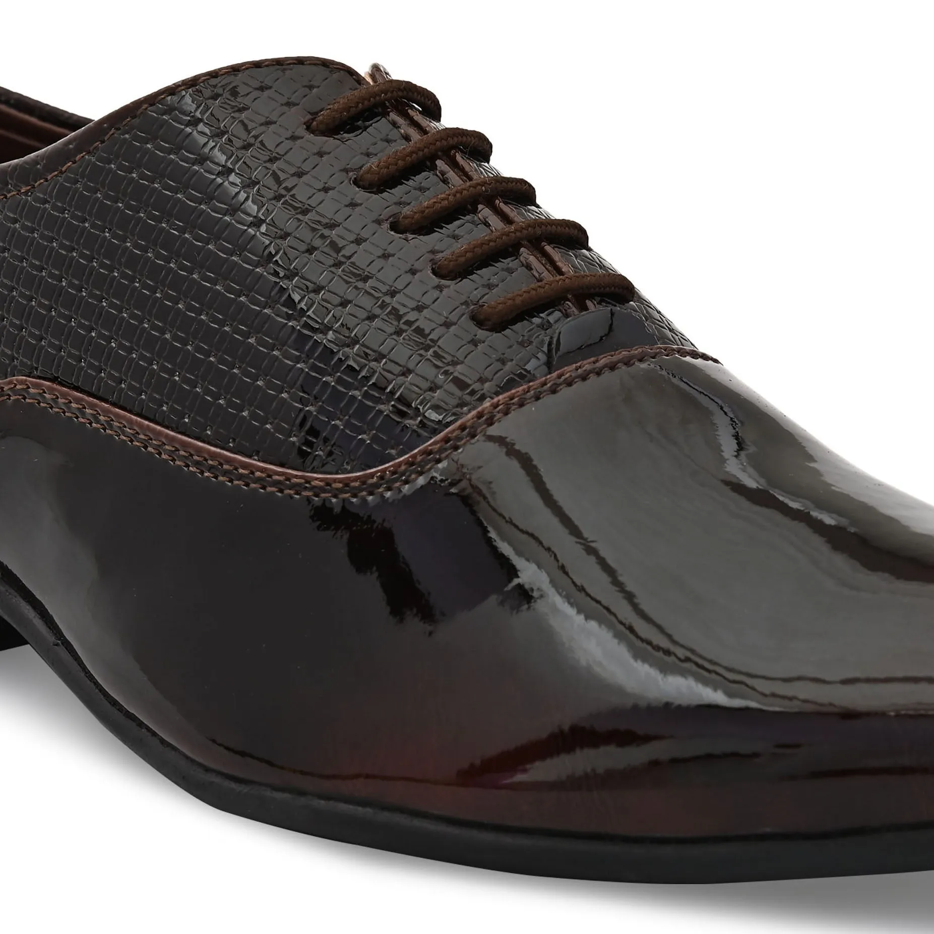 Arcade Brown Patent Formal Shoes