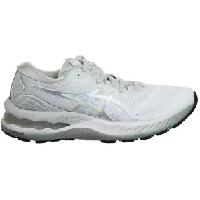 Asics Gel-Nimbus 23 Platinum Womens White Running Trainers