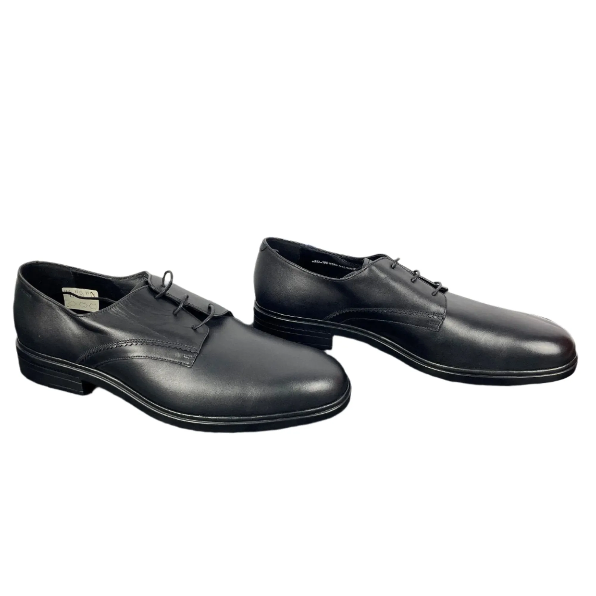 Bally Mens Nelix Black Leather Plain Oxfords Shoes