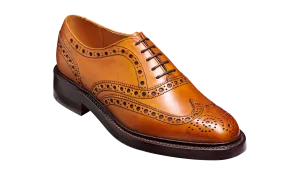 Barker Westfield  Full Brogue Calf Leather Shoe-  Cedar Calf