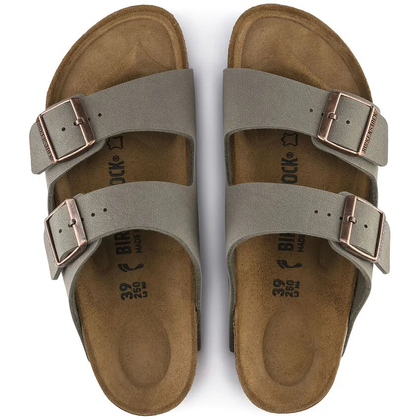 'Birkenstock' Women's Arizona Birkibuc Sandal - Stone