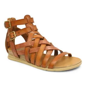 'Blowfish Malibu' Women's Bolivia Gladiator Sandal - Wood / Dyecut / Amazon Rawhide