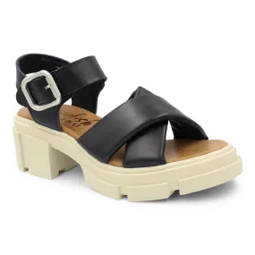 'Blowfish Malibu' Women's Comilla Sandal - Black Far Out / Dyecut