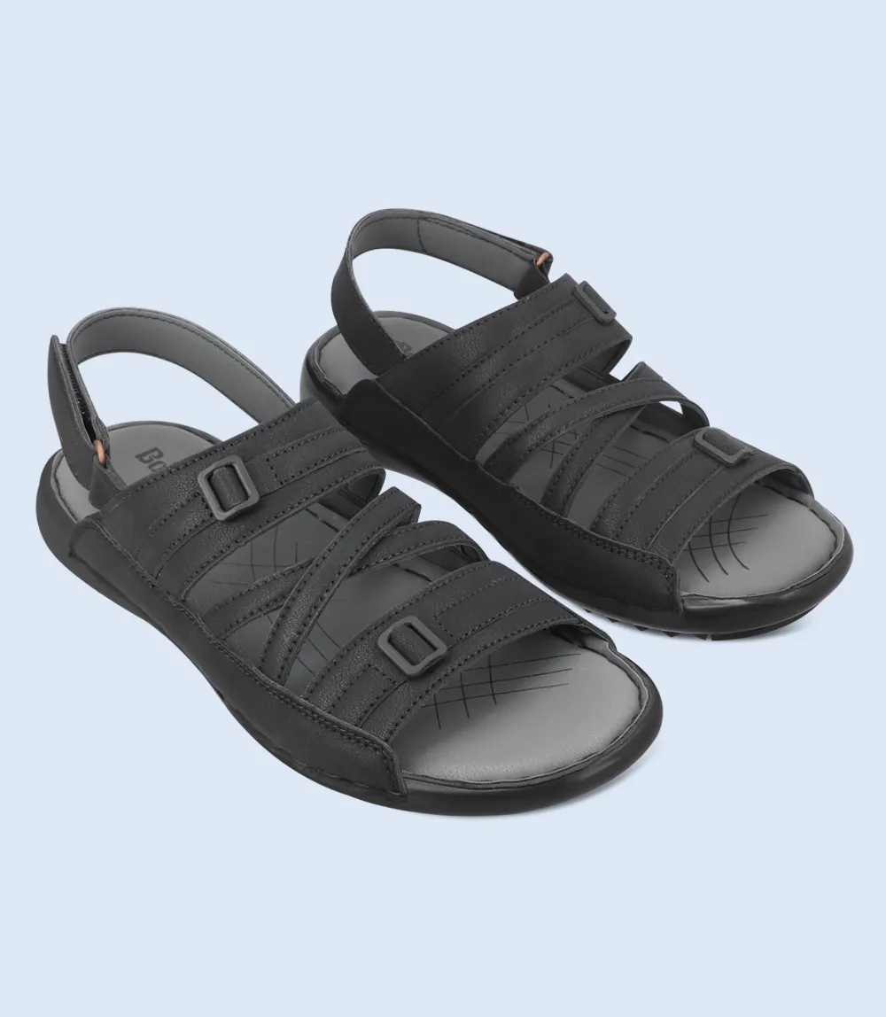 BM5682-BLACK-Men Sandals