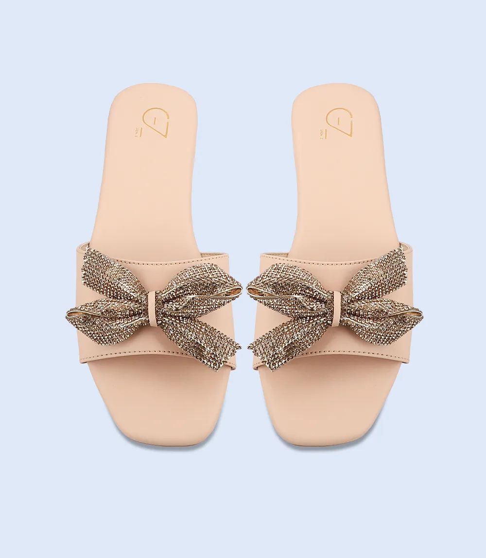 BW7378-NUDE-Women Casual Slipper