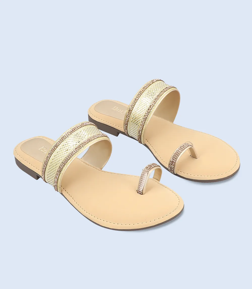 BW7493-GOLDEN-Women Casual Slipper