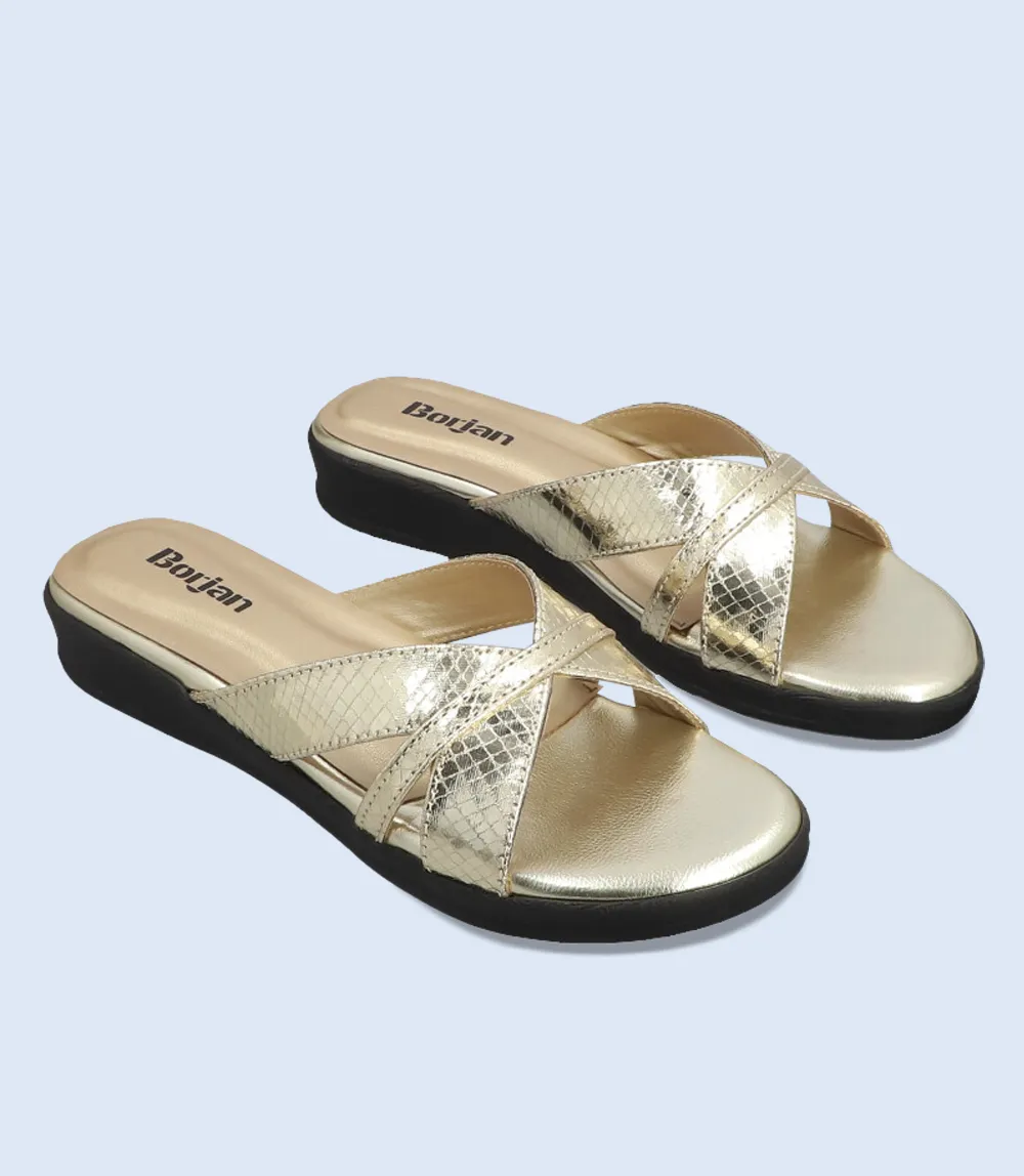 BW9196-GOLDEN-Women Casual Slipper