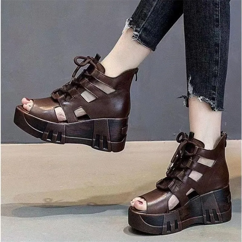 Casual Ankle Wedge Sandal Shoes