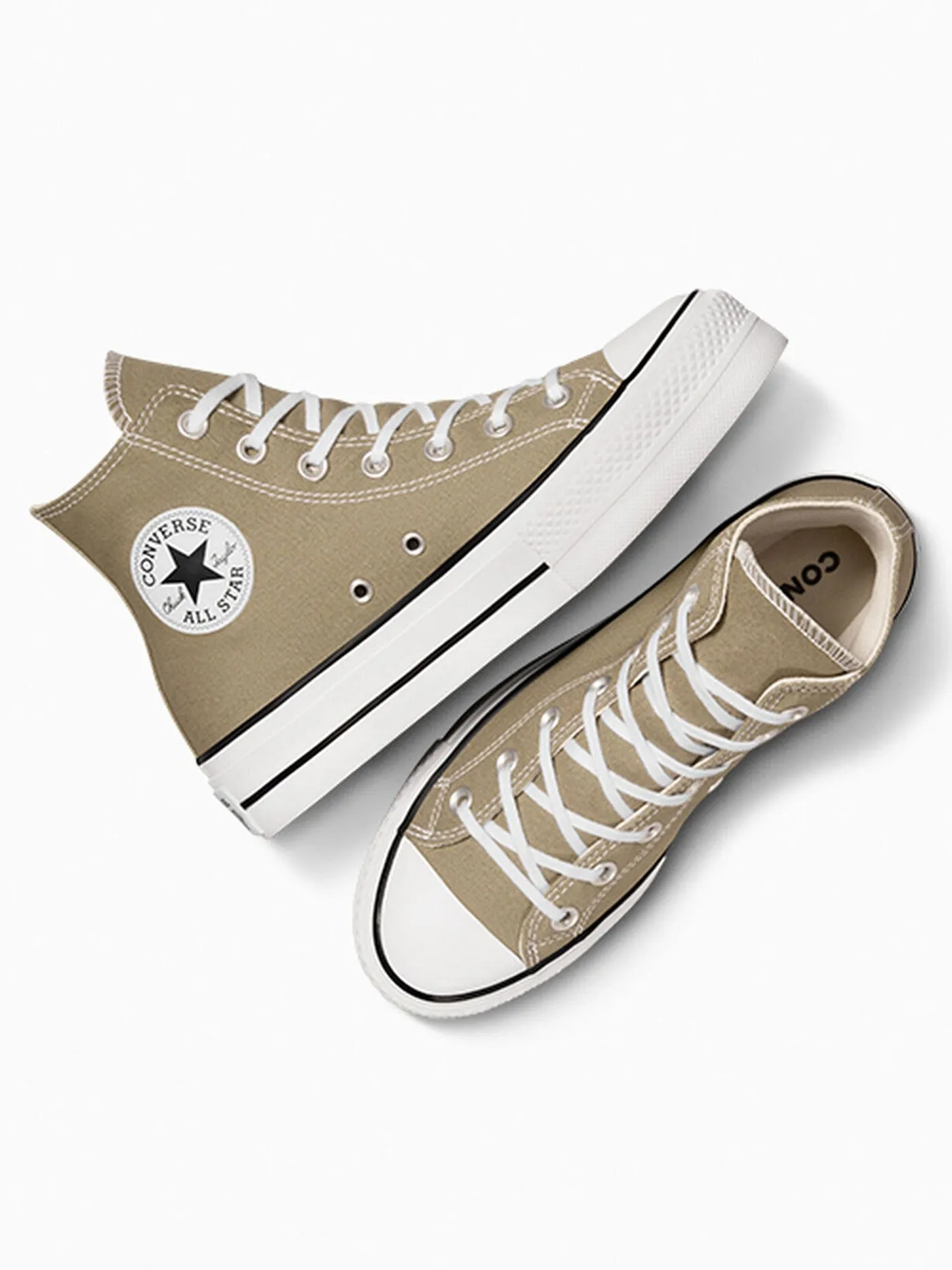 Chuck Taylor All Star Lift Platform Hi Mossy Sloth/White/Black Shoes