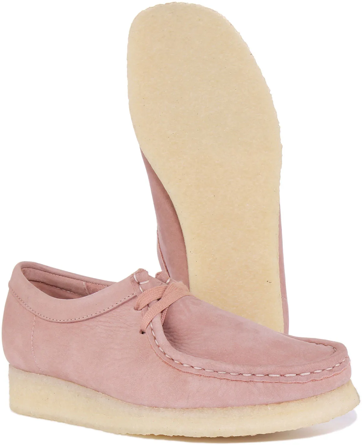 Clarks Originals Wallabee In Pink For Women