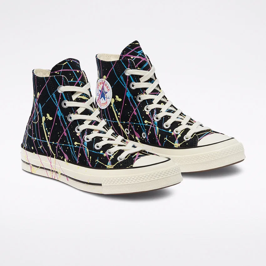 Converse - Archive Paint Splatter Chuck 70 High Top Black/Hyper Magenta 170801C