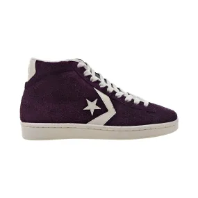 Converse Pro Leather Mid Men's Shoes Suede Dark Sangria-Egret