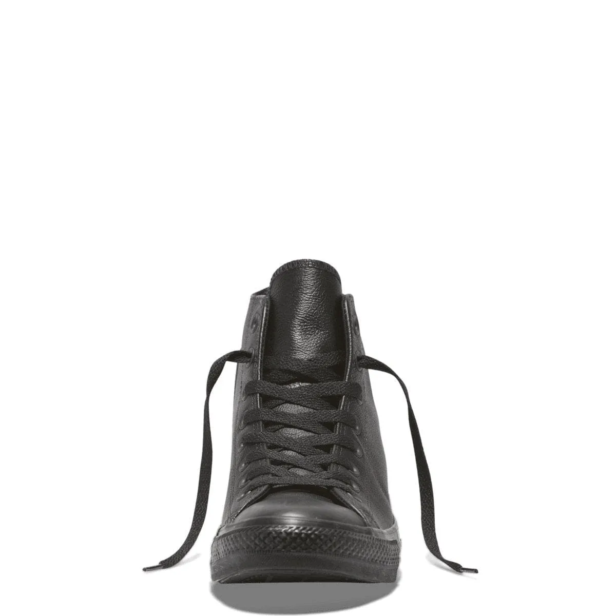 CONVERSE WOMEN'S CHUCK TAYLOR ALL STAR HIGH TOP TRIPLE BLACK LEATHER SHOE