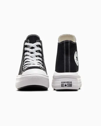 Converse - Women's Chuck Taylor All Star Move High Top Black/Narural Ivory 568497C