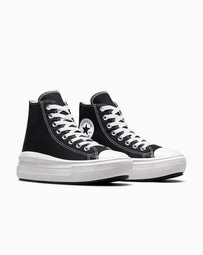 Converse - Women's Chuck Taylor All Star Move High Top Black/Narural Ivory 568497C