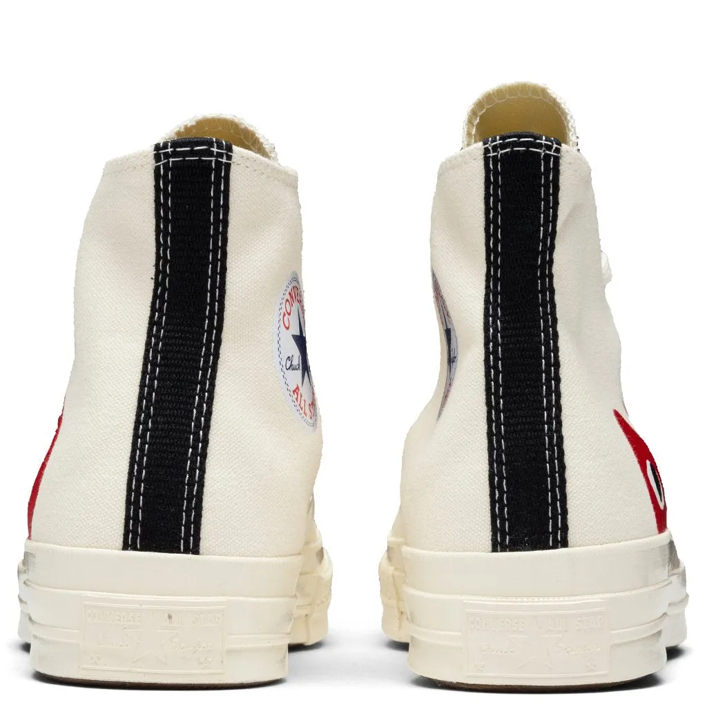 Converse x Comme Des Garcons PLAY All Star Chuck '70 Hi - White