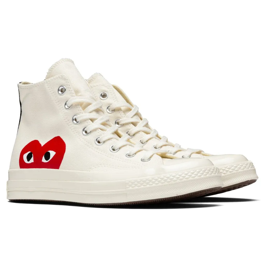 Converse x Comme Des Garcons PLAY All Star Chuck '70 Hi - White