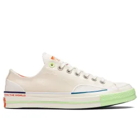 Converse x Pigalle Chuck 70 Ox - White/Vast Grey/Barely Volt