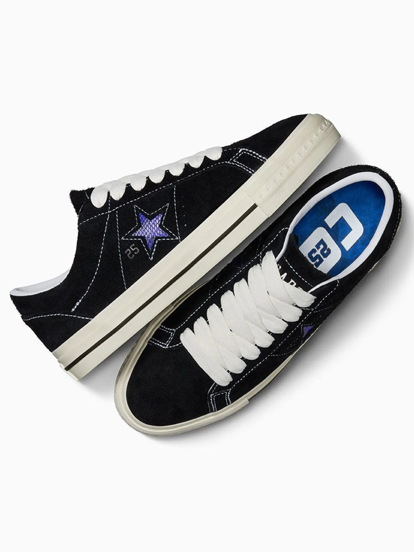 Converse x Quartersnacks One Star Pro Black/Egret/Hyper Blue Shoes