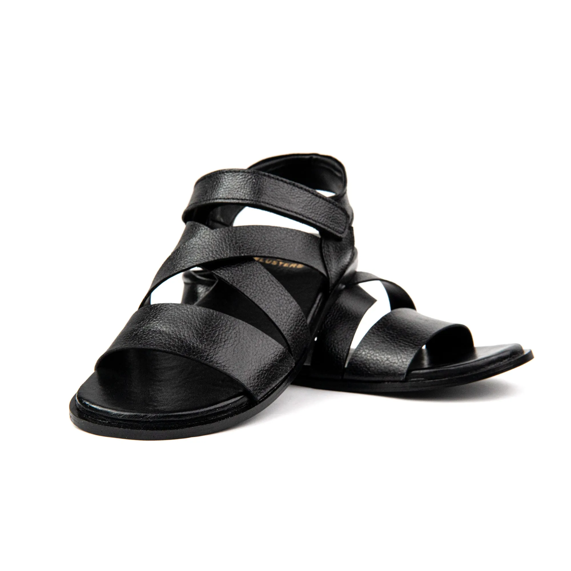 Cross Strap Premium Leather Sandals