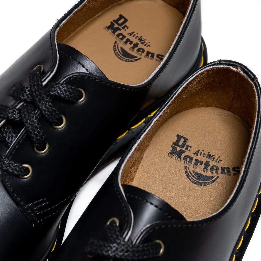 Dr. Martens Smith Leather Dress Shoes - Black Vintage Smooth