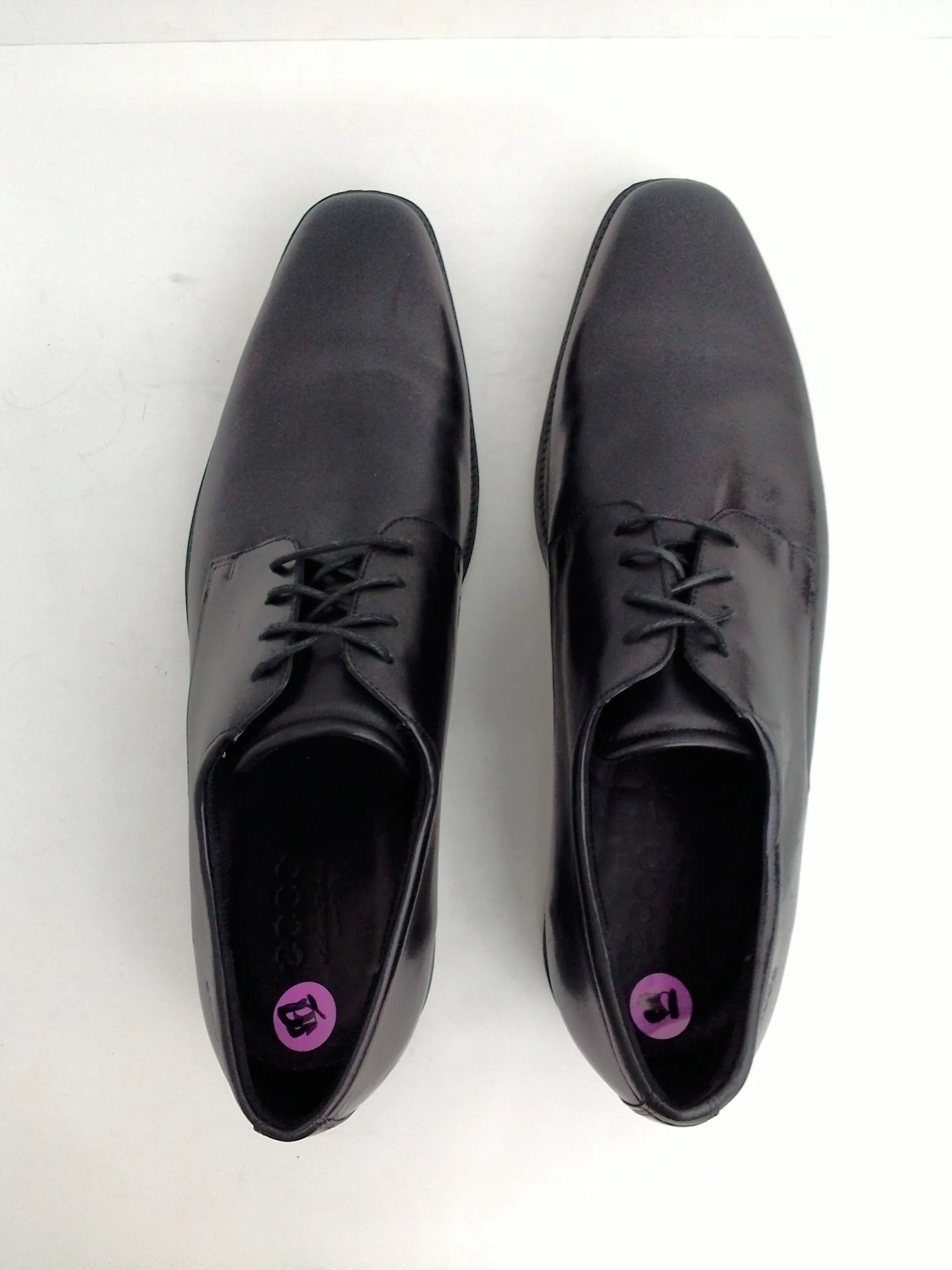 Ecco Men's Black Leather Oxford Size 47