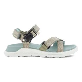 'Ecco' Women's Exowrap Sandal - Sage / Beige / Ice Flower