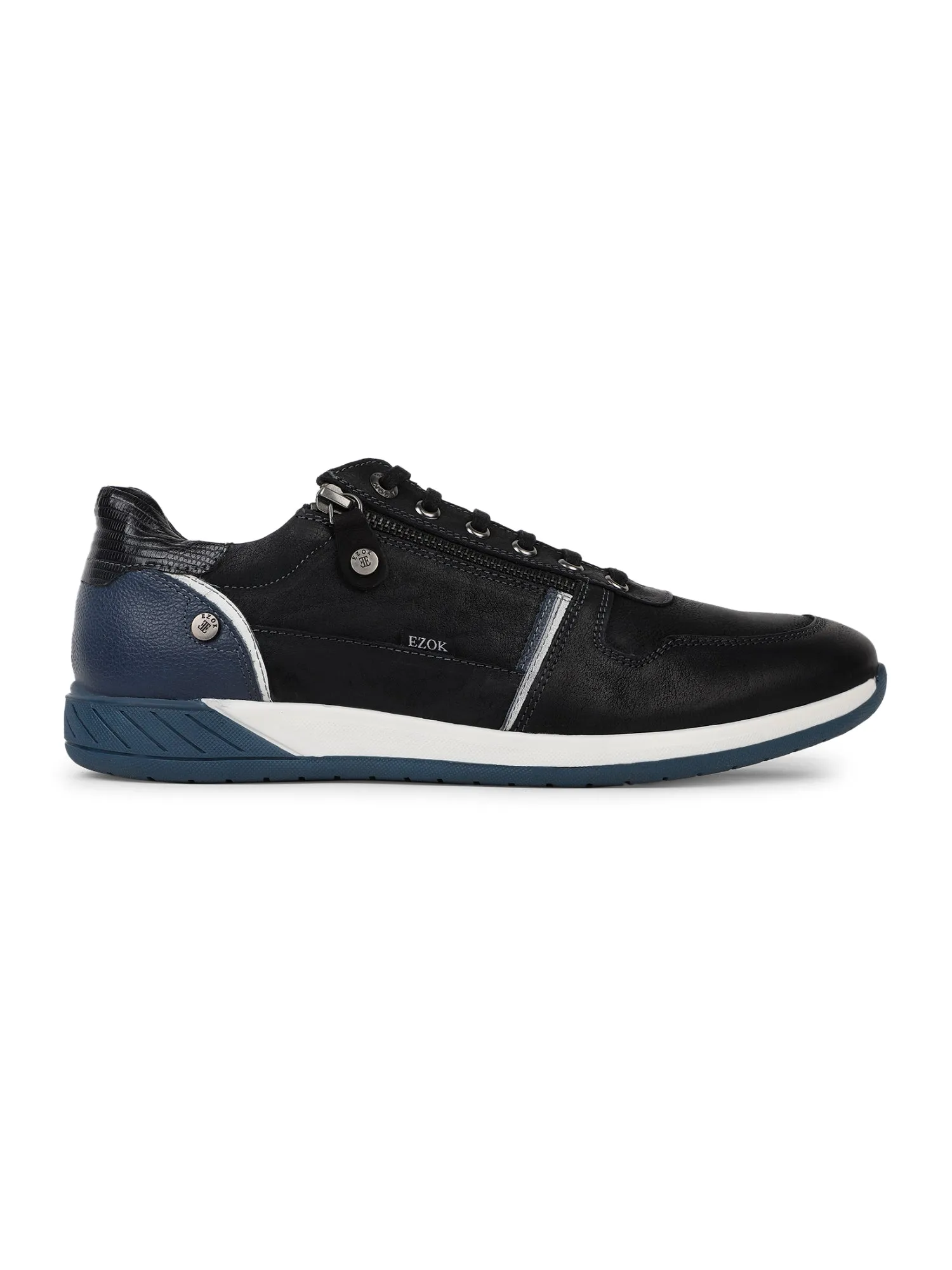 Ezok Men Black Sneaker Casual Shoes