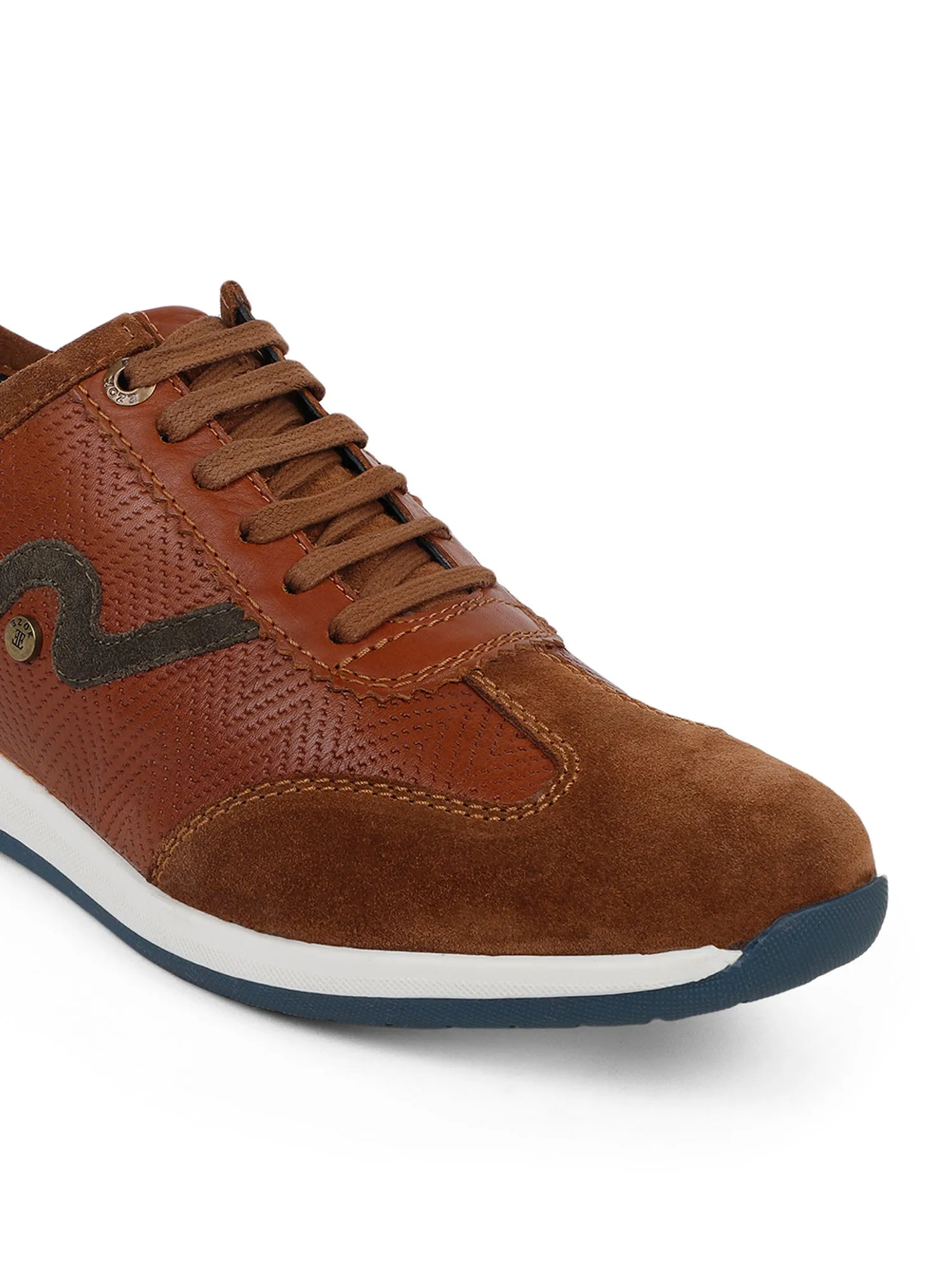 Ezok Men Tan Sneaker Casual Shoes