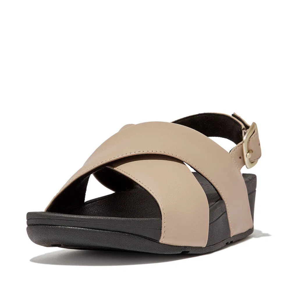 'FitFlop' Women's Lulu Cross/Back Sandal - Latte Beige