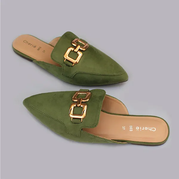 Green Mules for women