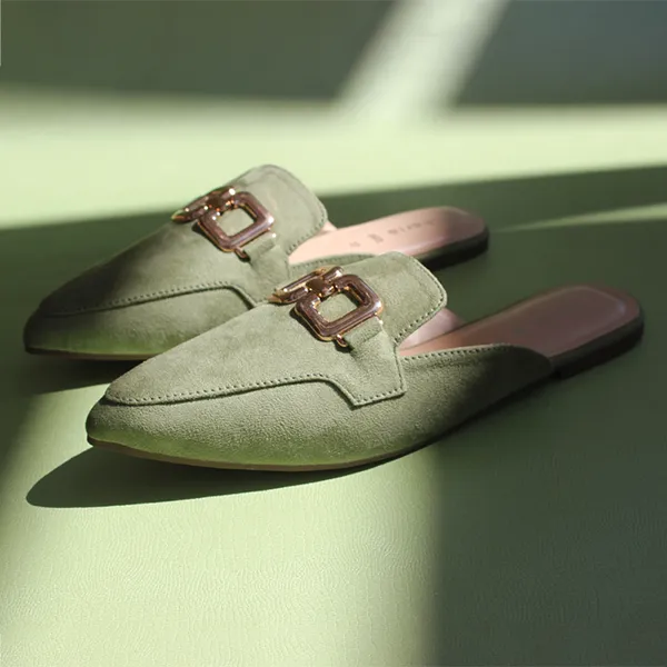 Green Mules for women