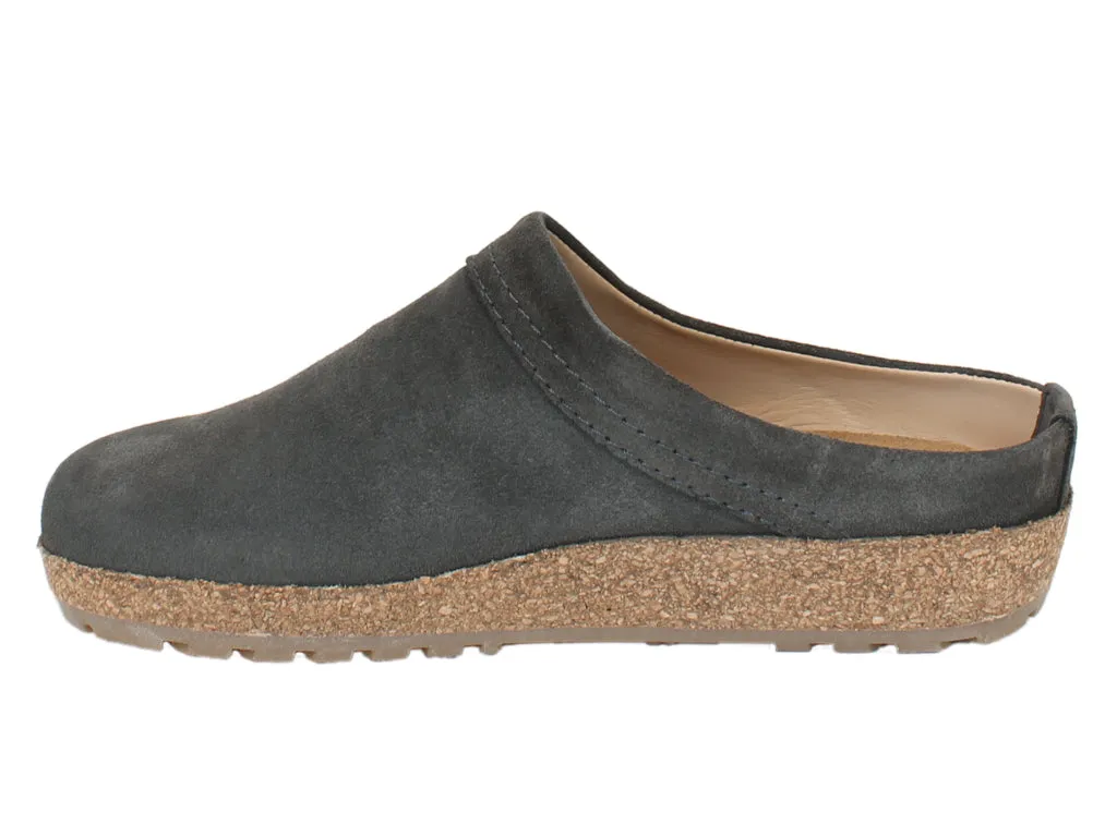 Haflinger Leather Clogs Malmo Graphite