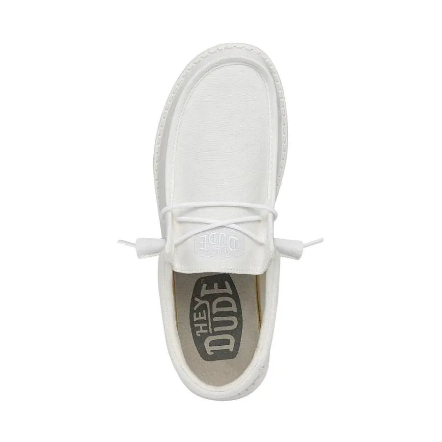 'Hey Dude' Women's Wendy Slub Canvas - White