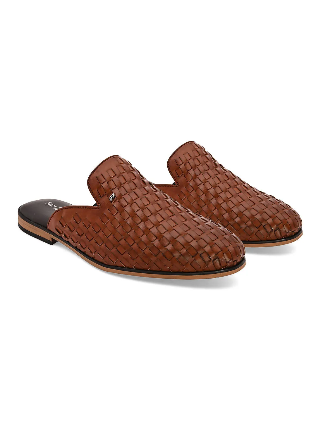 Interweave Tan Mules