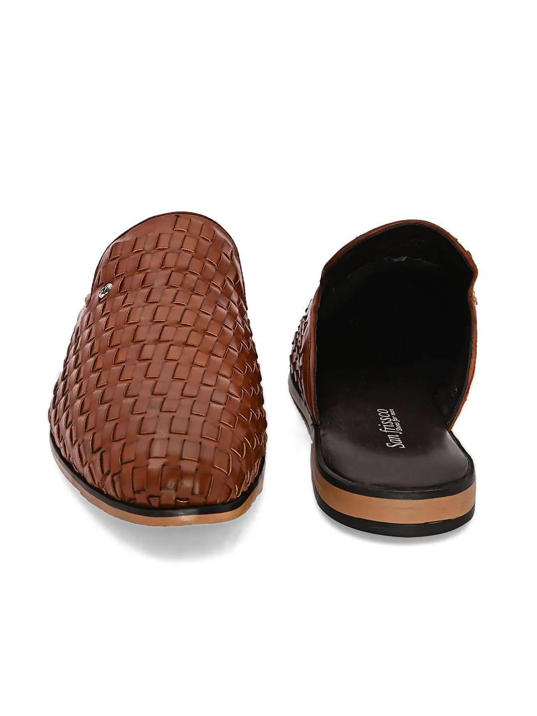 Interweave Tan Mules