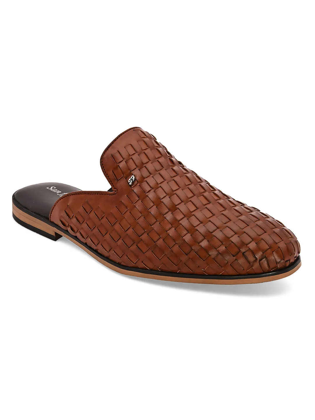 Interweave Tan Mules