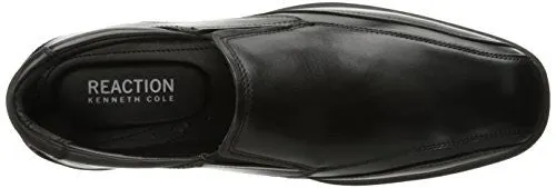 KENNETH COLE REACTION MEN'S IN BALANCE SLIP-ON LOAFER, BLACK, 7.5 M US