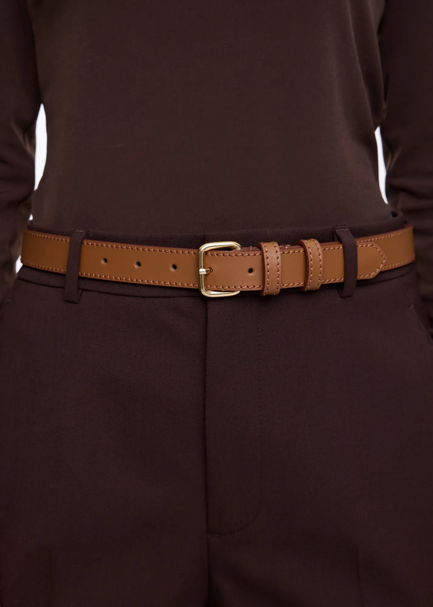 Leather belt