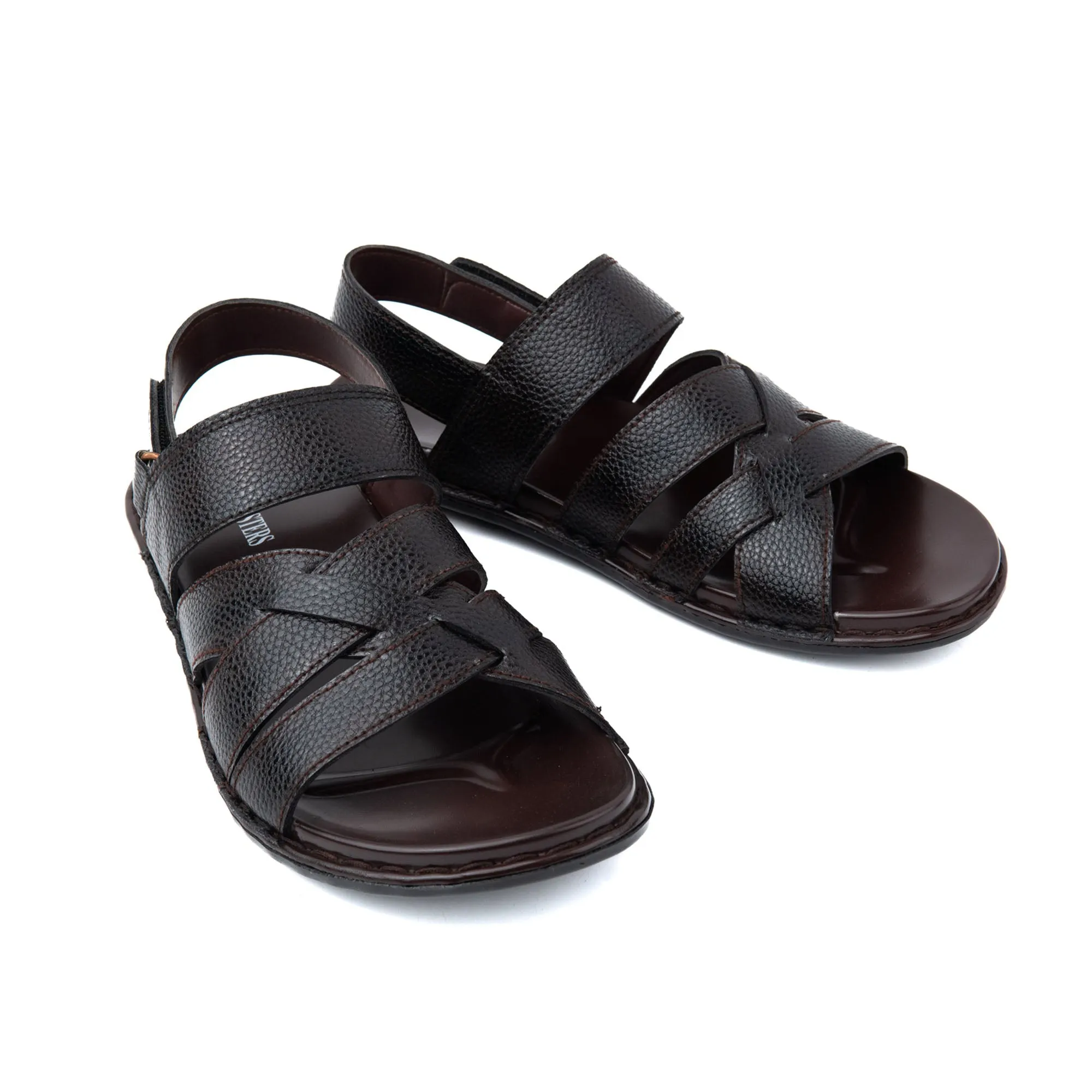 Multi Cross Men Leather Sandals